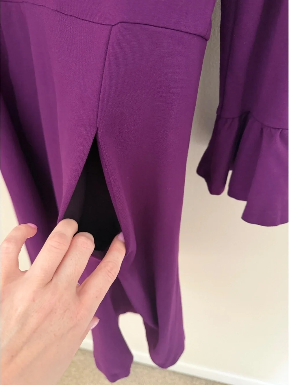 XL Kate Spade purple eggplant midi dress